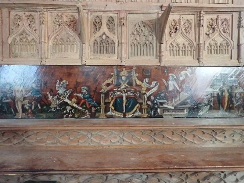 Atelier Giordani - Conservation - Restauration
Edifice – Mobilier - Sculpture – Objets d’art – Moulage –
Pierre, bois métal, polychromie et dorure - Conservation restauration de 2 retables baldaquin pour l'Eglise Saint Quentin - Bois polychrome - -	Dépoussiérage soigneux 
-	Purges des altération et anciennes restaurations
-	Traitement insecticide et fongicide
-	Consolidation chimide du bois
-	Révision des assemblages et resserrement des disjointoiements
-	Consolidation par pièces de renforts et greffes de bois de même essence
-	Bouchages et modelage des manques à la résine époxydique
-	Nettoyage des surfaces
-	Masticage des lacunes de surface
-	Traitement des éléments métalliques
-	Harmonisation colorée des surfaces
-	Restauration des statues
-      Dégagement de polychromie de la Statue de la Vierge à l'enfant