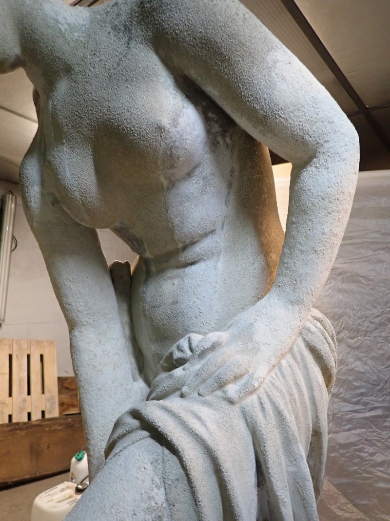 Atelier Giordani - Conservation - Restauration
Edifice – Mobilier - Sculpture – Objets d’art – Moulage –
Pierre, bois métal, polychromie et dorure - Moulage complet de la statue sur une reproduction et tirage en micro-béton - Pierre reconstituée avec armature métallique - OPÉRATIONS RÉALISÉES
Reproduction :
-	Dépose
-	Nettoyage
-	Passivation et restitution des reliefs manquants
-	Comblement

Copie :
-	Préparation du support (reproduction)
-	Prise d’empreinte
-	Réalisation d’un contre-moule
-	Création d’un tirage en micro béton
- Finitions à sec, repose