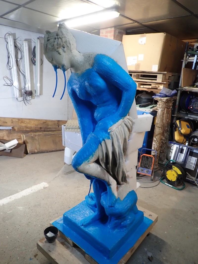 Atelier Giordani - Conservation - Restauration
Edifice – Mobilier - Sculpture – Objets d’art – Moulage –
Pierre, bois métal, polychromie et dorure - Moulage complet de la statue sur une reproduction et tirage en micro-béton - Pierre reconstituée avec armature métallique - OPÉRATIONS RÉALISÉES
Reproduction :
-	Dépose
-	Nettoyage
-	Passivation et restitution des reliefs manquants
-	Comblement

Copie :
-	Préparation du support (reproduction)
-	Prise d’empreinte
-	Réalisation d’un contre-moule
-	Création d’un tirage en micro béton
- Finitions à sec, repose