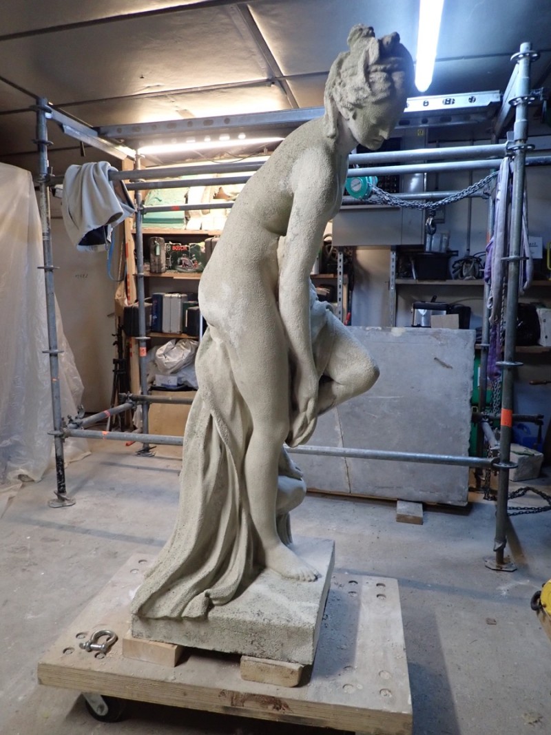 Atelier Giordani - Conservation - Restauration
Edifice – Mobilier - Sculpture – Objets d’art – Moulage –
Pierre, bois métal, polychromie et dorure - Moulage complet de la statue sur une reproduction et tirage en micro-béton - Pierre reconstituée avec armature métallique - OPÉRATIONS RÉALISÉES
Reproduction :
-	Dépose
-	Nettoyage
-	Passivation et restitution des reliefs manquants
-	Comblement

Copie :
-	Préparation du support (reproduction)
-	Prise d’empreinte
-	Réalisation d’un contre-moule
-	Création d’un tirage en micro béton
- Finitions à sec, repose