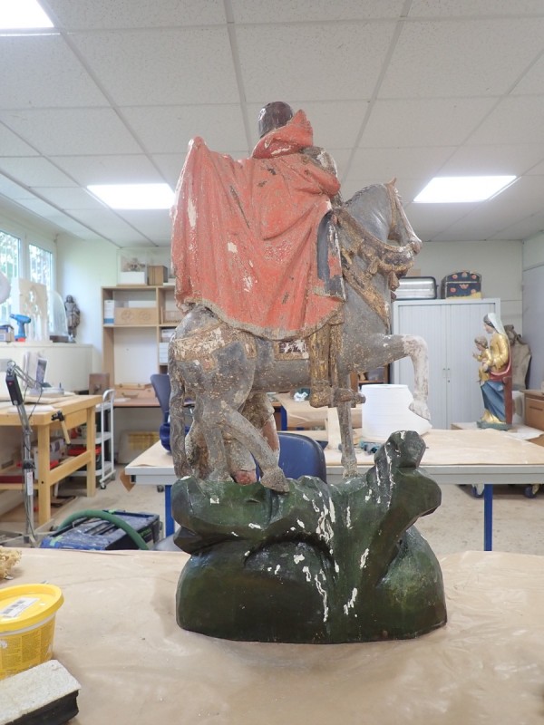 Atelier Giordani - Conservation - Restauration
Edifice – Mobilier - Sculpture – Objets d’art – Moulage –
Pierre, bois métal, polychromie et dorure - Restauration de la Charité Saint Martin - Bois polychrome - OPÉRATIONS RÉALISÉES
- Nettoyage par compresses
- Consolidation des zones altérées
- Étude de la polychromie
- Dégagement de la polychromie
- Refixage
- Réintégrations formelles
- Réintégrations colorées
- Protection finale