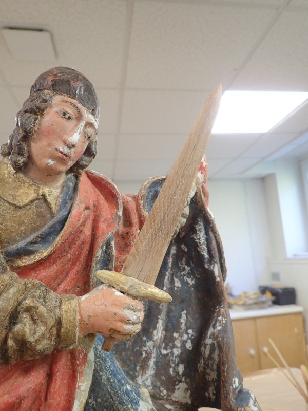 Atelier Giordani - Conservation - Restauration
Edifice – Mobilier - Sculpture – Objets d’art – Moulage –
Pierre, bois métal, polychromie et dorure - Restauration de la Charité Saint Martin - Bois polychrome - OPÉRATIONS RÉALISÉES
- Nettoyage par compresses
- Consolidation des zones altérées
- Étude de la polychromie
- Dégagement de la polychromie
- Refixage
- Réintégrations formelles
- Réintégrations colorées
- Protection finale