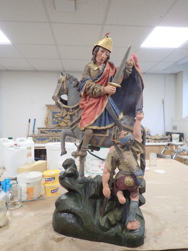 Atelier Giordani - Conservation - Restauration
Edifice – Mobilier - Sculpture – Objets d’art – Moulage –
Pierre, bois métal, polychromie et dorure - Restauration de la Charité Saint Martin - Bois polychrome - OPÉRATIONS RÉALISÉES
- Nettoyage par compresses
- Consolidation des zones altérées
- Étude de la polychromie
- Dégagement de la polychromie
- Refixage
- Réintégrations formelles
- Réintégrations colorées
- Protection finale