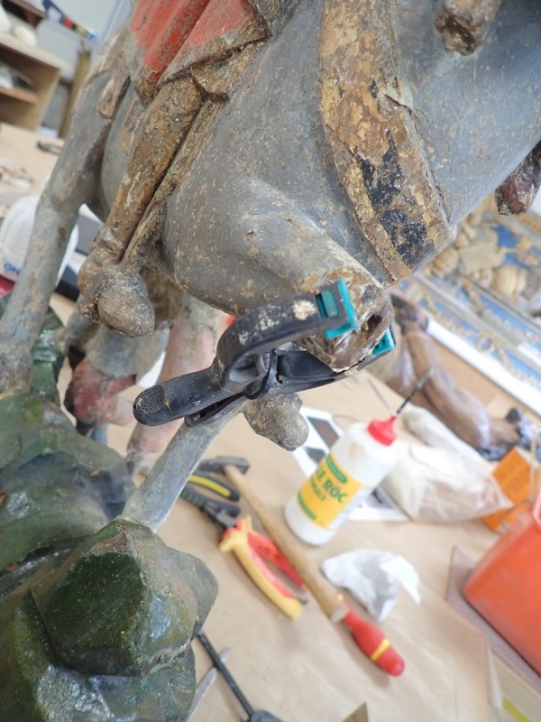 Atelier Giordani - Conservation - Restauration
Edifice – Mobilier - Sculpture – Objets d’art – Moulage –
Pierre, bois métal, polychromie et dorure - Restauration de la Charité Saint Martin - Bois polychrome - OPÉRATIONS RÉALISÉES
- Nettoyage par compresses
- Consolidation des zones altérées
- Étude de la polychromie
- Dégagement de la polychromie
- Refixage
- Réintégrations formelles
- Réintégrations colorées
- Protection finale