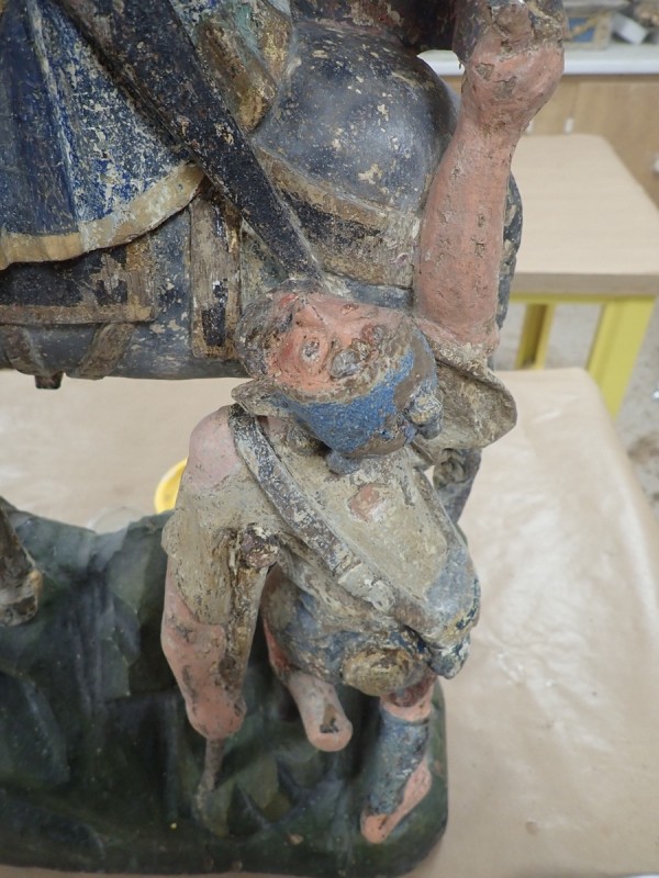 Atelier Giordani - Conservation - Restauration
Edifice – Mobilier - Sculpture – Objets d’art – Moulage –
Pierre, bois métal, polychromie et dorure - Restauration de la Charité Saint Martin - Bois polychrome - OPÉRATIONS RÉALISÉES
- Nettoyage par compresses
- Consolidation des zones altérées
- Étude de la polychromie
- Dégagement de la polychromie
- Refixage
- Réintégrations formelles
- Réintégrations colorées
- Protection finale