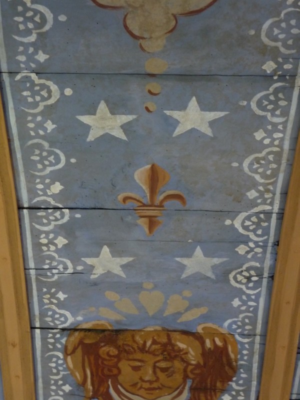 Atelier Giordani - Conservation - Restauration
Edifice – Mobilier - Sculpture – Objets d’art – Moulage –
Pierre, bois métal, polychromie et dorure - Conservation / restauration de la voûte en bois peinte - Voûte peinte avec décor doré - OPÉRATIONS RÉALISÉES
- Échafaudage et dépose de l’ensemble
- Greffes et compléments
- Consolidation des bois
- Dépoussiérage et nettoyage
- Masticage et réintégration minimale
- Harmonisation
- Couche de protection
- Repose