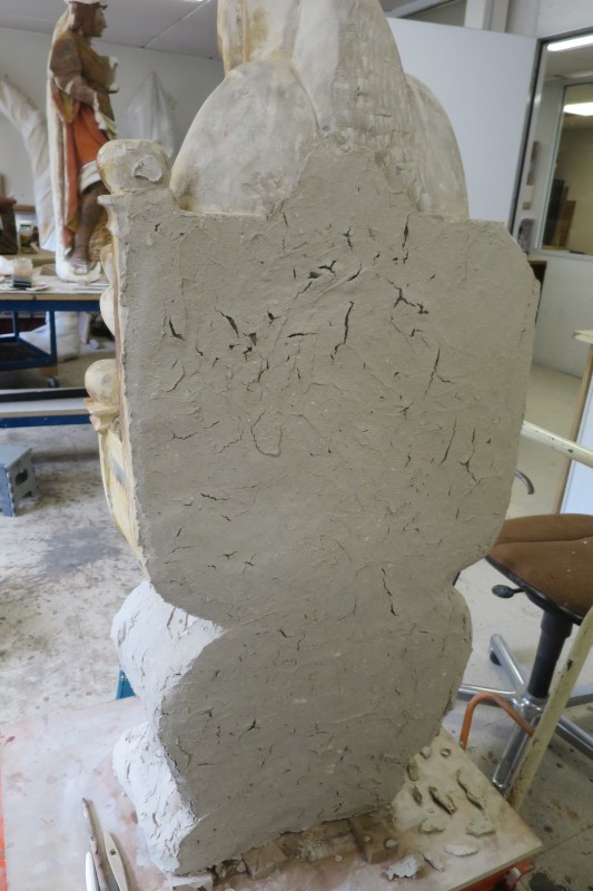 Atelier Giordani - Conservation - Restauration
Edifice – Mobilier - Sculpture – Objets d’art – Moulage –
Pierre, bois métal, polychromie et dorure - Restauration et dégagement du groupe sculpté de l'éducation de la Vierge - Pierre polychrome - - Traitement du support
- Dépoussiérage	
- Dégagement de polychromie	
- Refixage polychromie	
- Nettoyage	
- Masticage	
- Retouche et réintégration colorée